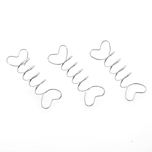 WIGO Collection Hair Accessories Braid Ring - SPIRAL 3PCS CTG5 SILVER