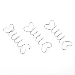 WIGO Collection Hair Accessories Braid Ring - SPIRAL 3PCS CTG5 SILVER