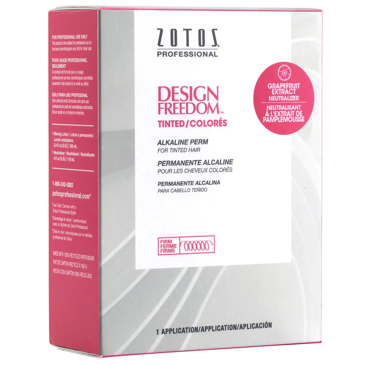 Zotos Professional Design Freedom Tinted Alkaline Perm 1pack