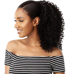 Outre Synthetic Big Beautiful Hair Drawstring Ponytail -  3B BOUNCY CURLS 18
