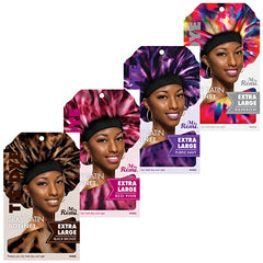 Annie Ms. Remi #4525 Tie Dye Silky Satin Bonnet Extra Large Assorted