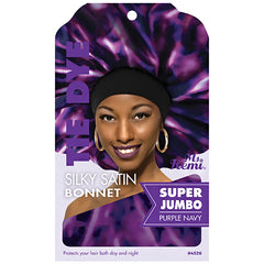 Annie Ms. Remi #4526 Tie Dye Silky Satin Bonnet Super Jumbo Assorted