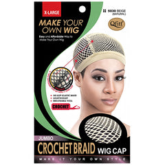 Qfitt Jumbo Crochet Braid Wig Cap Extra Large