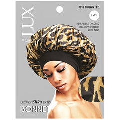Lux by Qfitt Luxury Silky Satin Bonnet - L\/XL #7012 Loe Assort