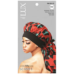 Lux by Qfitt Luxury Silky Satin Bonnet - Braid #7032 Loe Assort