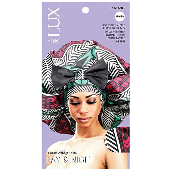 Lux by Qfitt Luxury Silky Satin Day & Night - Jumbo #7063 Afro Assort