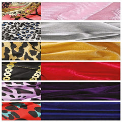 Lux by Qfitt Luxury Silky Velvet Tie Bonnet - Jumbo #7113 Assort