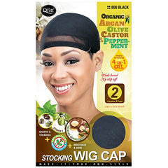 Qfitt Organic Argan + Olive Oil & Shea Butter Stocking Wig Cap