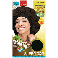 Qfitt Organic Argan + Olive Oil & Shea Butter Sleep Cap - Extra Large