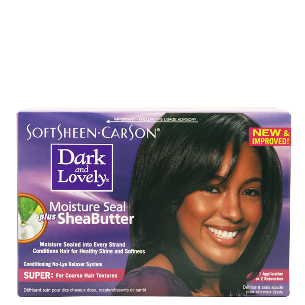 Dark and Lovely Moisture Seal Plus Shea Butter No-Lye Relaxer Super