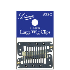 Diane #SE23C Large Wig Clips Black 2-Pack