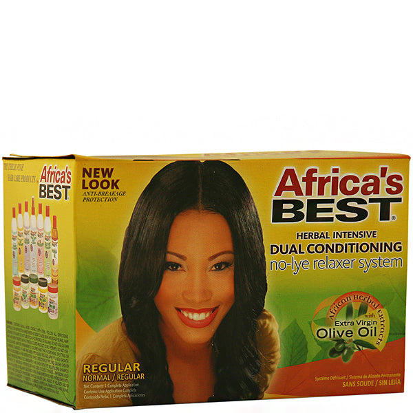 Africa's Best Dual Conditioning No-Lye Relaxer System Kit - Regular