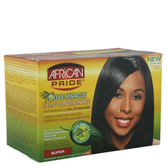 African Pride Olive Miracle Deep Conditioning No-Lye Relaxer - Super