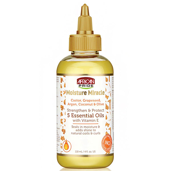 African Pride Moisture Miracle Strenthen & Protect 5 Essential Oils 4oz