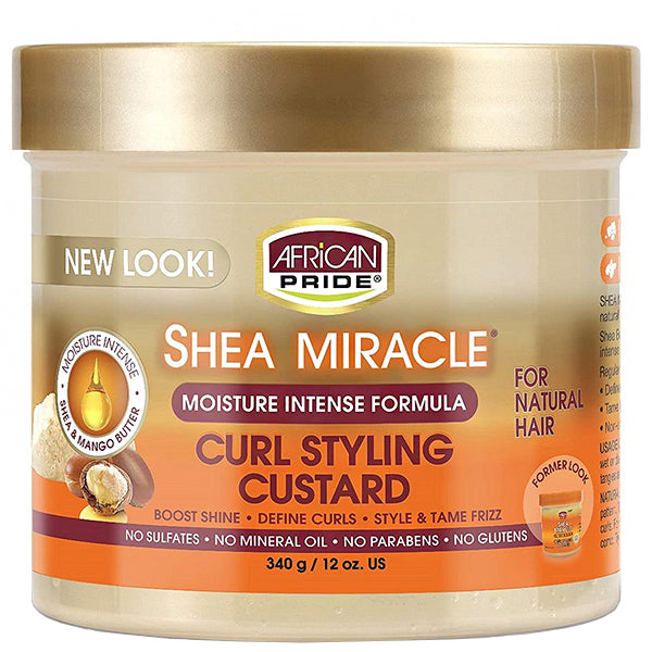 African Pride Shea Miracle Curl Styling Custard 12oz