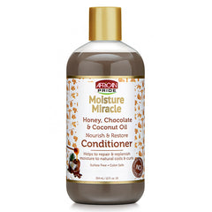 African Pride Moisture Miracle Honey Chocolate & Coconut Oil Repair & Replenish Conditioner 12oz