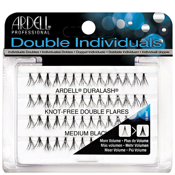 Ardell Double Individuals Knot Free Double Flares Medium Black