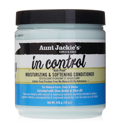 Aunt Jackie's Curls & Coils In Control Anti-Poof Moisturizing & Softening Conditioner 15oz