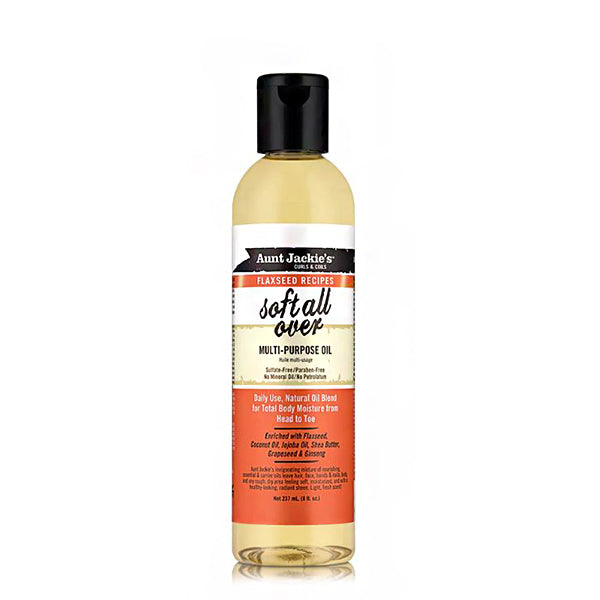 Aunt Jackie's Curls & Coils Flaxseed Recipes Soft All Over Multi-Purpose Oil 8oz