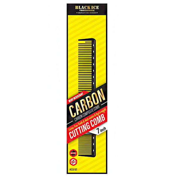 Blackice Professional #CCO107 Carbon Cutting Comb 7\"