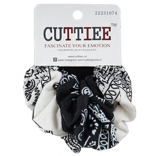 Cuttiee #1074 Small Cloth Ponytail 2pcs Assort