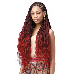 Bobbi Boss Synthetic Pre Feathered Braid - 3X KING TIPS BODY WAVE 28