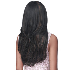Bobbi Boss Human Hair Blend 5 inch Deep Part HD Lace Front Wig - MBLF361 EVANS