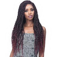 Bobbi Boss Synthetic Hair 4x4 Frontal Lace  Wig - MLF619 NU LOCS CURLY TIPS 30