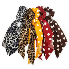 Bon Scarf Hair Ties Ponytailer Scrunchie Scarf Elastic Hair Bands