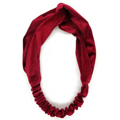 Bon Twisted Cross Velvet Headband