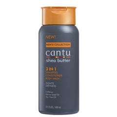 Cantu Shea Butter Mens Collection 3in1 Shampoo Conditioner Bodywash 13.5oz
