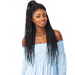 Sensationnel Cloud 9 Synthetic Hair 4x4 Multi Parting Swiss Lace Wig - BOX BRAID LARGE