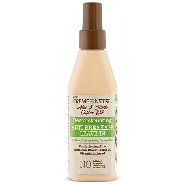 Creme Of Nature Aloe & Black Castor Oil Reconstructing Anti-Breakage Leave-In 8oz