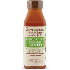 Creme Of Nature Aloe & Black Castor Oil Healthy & Long Fortifying Shampoo 12oz