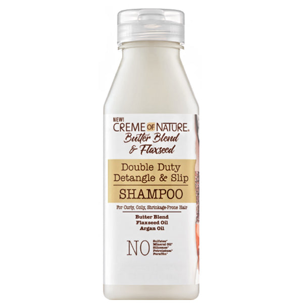 Creme of Nature Butter Blend & Flaxseed Double Duty Detangle & Slip Shampoo 12oz