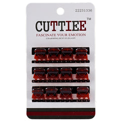 Cuttiee #1336 Small Claw Hair Clip 12pcs