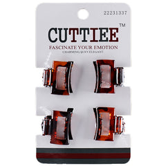 Cuttiee #1337 Claw Hair Clip 4pcs