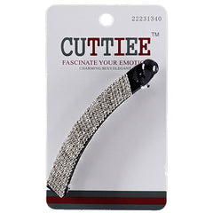 Cuttiee #1340 Open Banana Clip with Stone