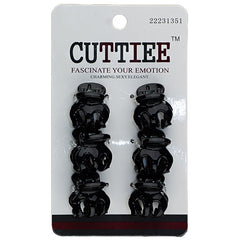 Cuttiee #1351 X-Small Bow Tie Clip 6pcs