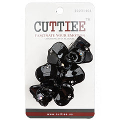 Cuttiee #1404 Sanp Flat Clip Two Flower with Stone