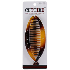 Cuttiee #1548 Large Banana Clip with Stone