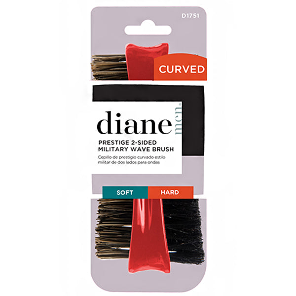 Diane #D1751 Prestige 2-Sided Military Wave Brush Red