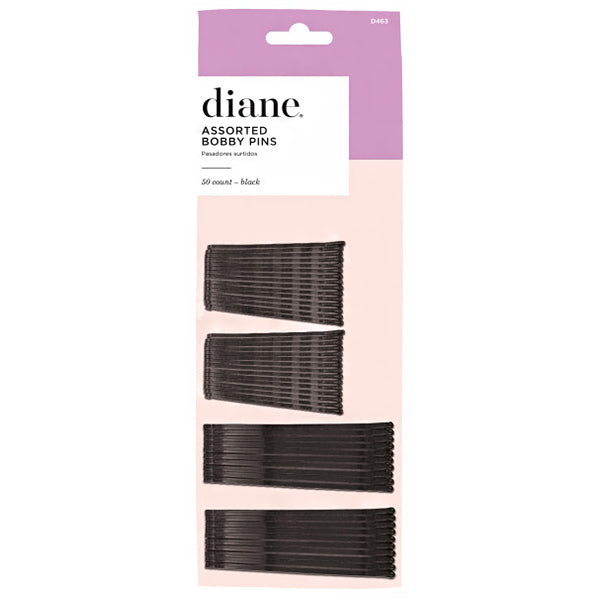 Diane #D463 Assorted Bobby Pins 50 Count - Black