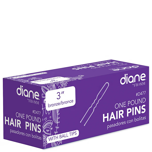 Diane #D477 3\" 1LB Bronze Hair Pins