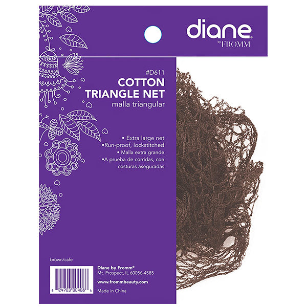Diane #D611 Cotton Triangle Net - Brown(1-pack)