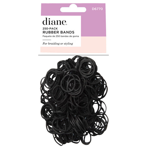 Diane #D6770 Rubber Bands - 250 Pack Black