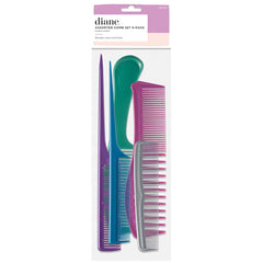 Diane #DBC047 Assorted Comb Set 6-Pack