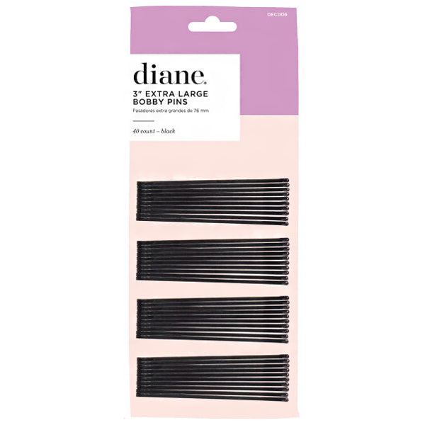 Diane #DEC006 3\" Extra Large Bobby Pins 40 Count - Black