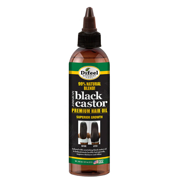 Difeel 99% Natural Blend Superior Growth Jamaican Black Castor Premium Hair Oil 8oz