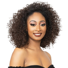 Janet Collection Remy illusion Human Hair Blend Half Wig - DOHA